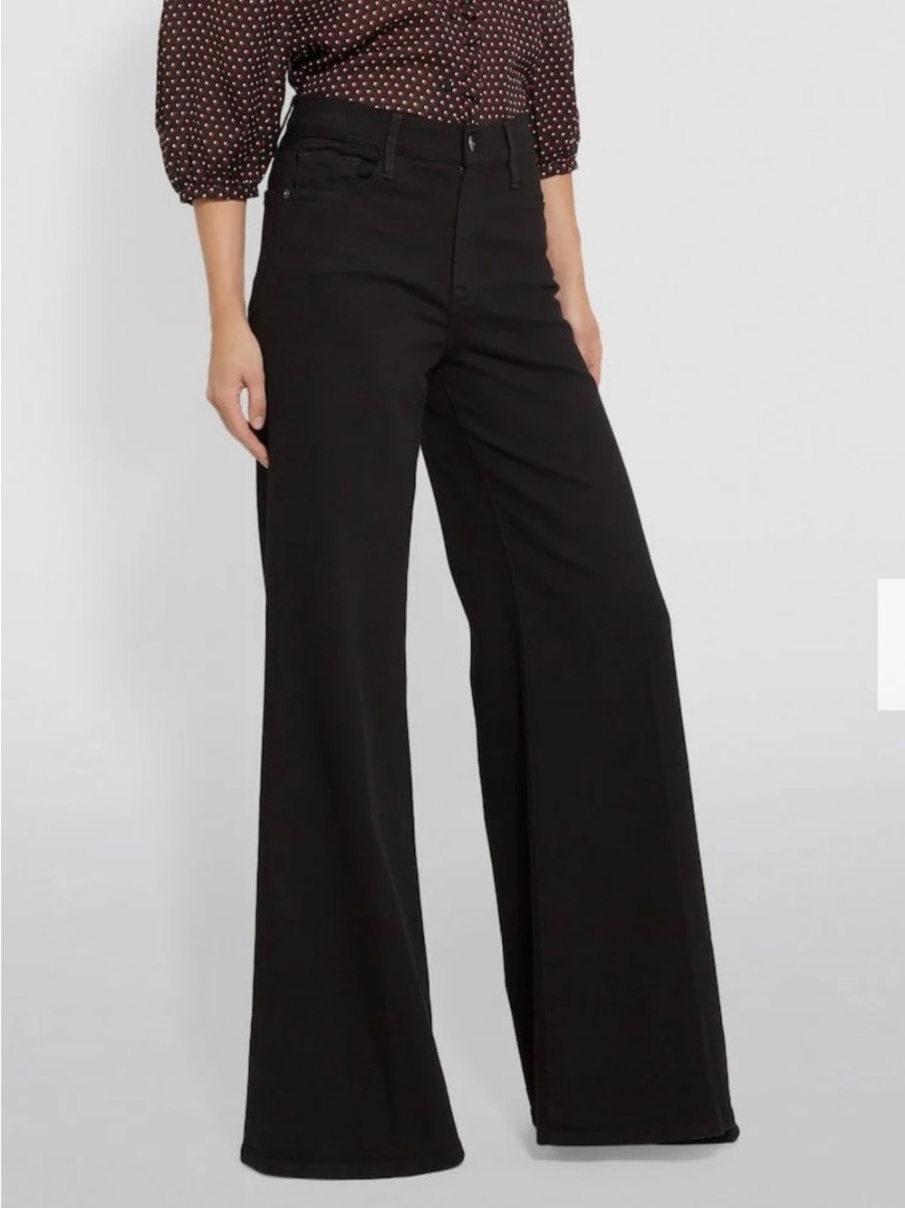 Frame Le Palazzo Women’s Jeans in Black - Picture 2 of 8